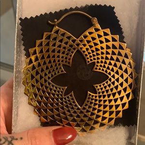 Beautiful brass geometric Earrings